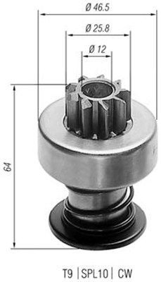 Bendix arranque para Volkswagen Passat  (357)